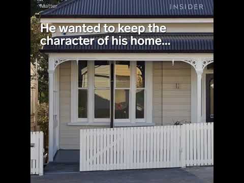 This garage is hidden inside its home