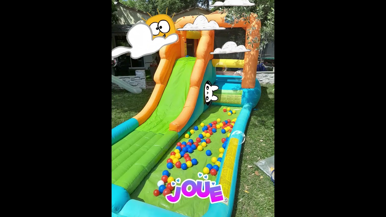 découvrez le TOBOGGAN AQUATIQUE 🌞💦 #chateauxgonflablesparty13