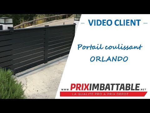Portail coulissant sur mesure Orlando - Témoignage de M. Hortensia - PRIXIMBATTABLE