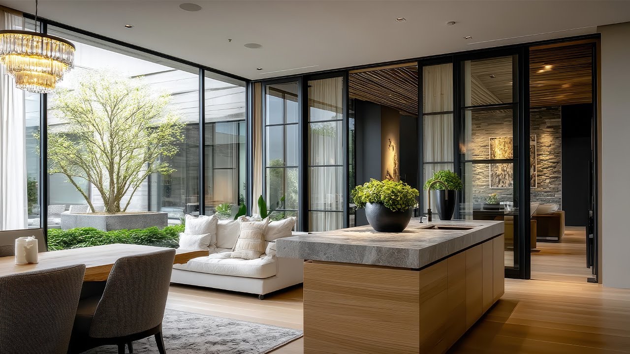 Seamless Transitions: Crafting Visual Narratives Between Living, Dining, and Kitchen