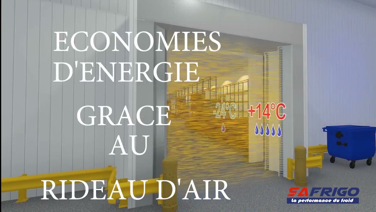 ECONOMIES D'ENERGIE GRACE AU RIDEAU D'AIR POUR LES CHAMBRES FROIDES