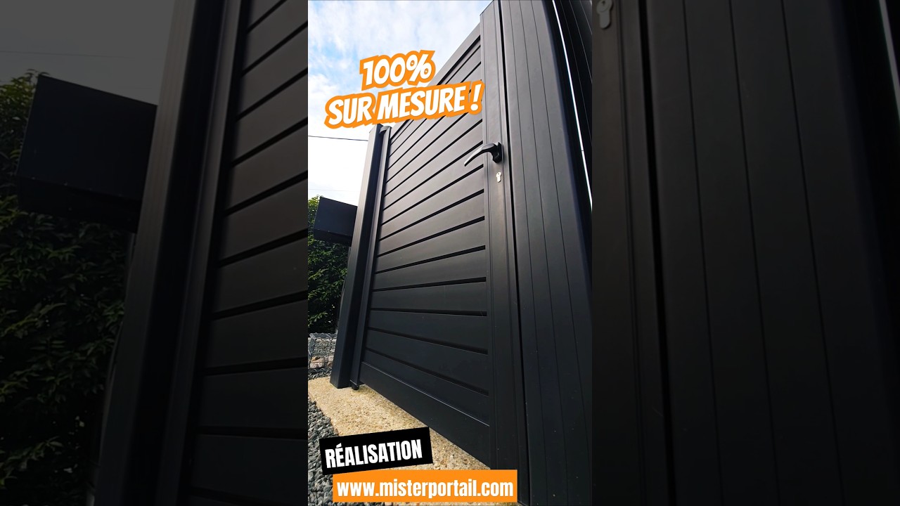 Le Portillon de jardin en alu : 100% sur mesure 📏 💪 #aluminiumgate